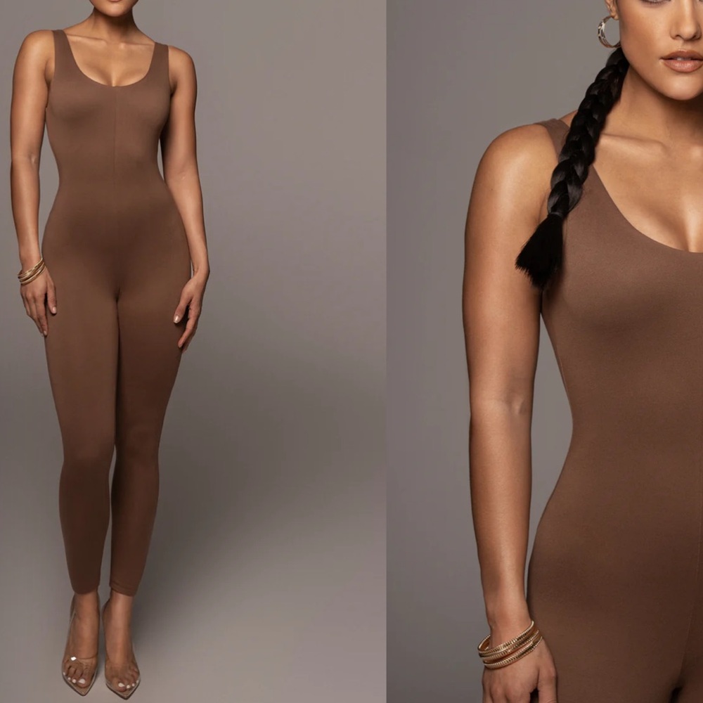 PECAN ALO DOUBLE LAYER JUMPSUIT